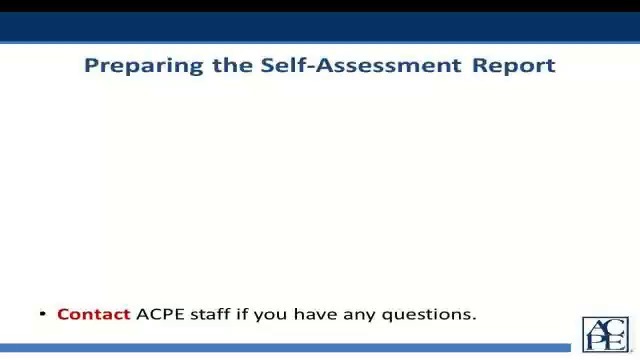 Read more about the article Self-Assessment Preparation Webinar Product Description